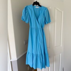 Greylin Sky Blue Midi Dress